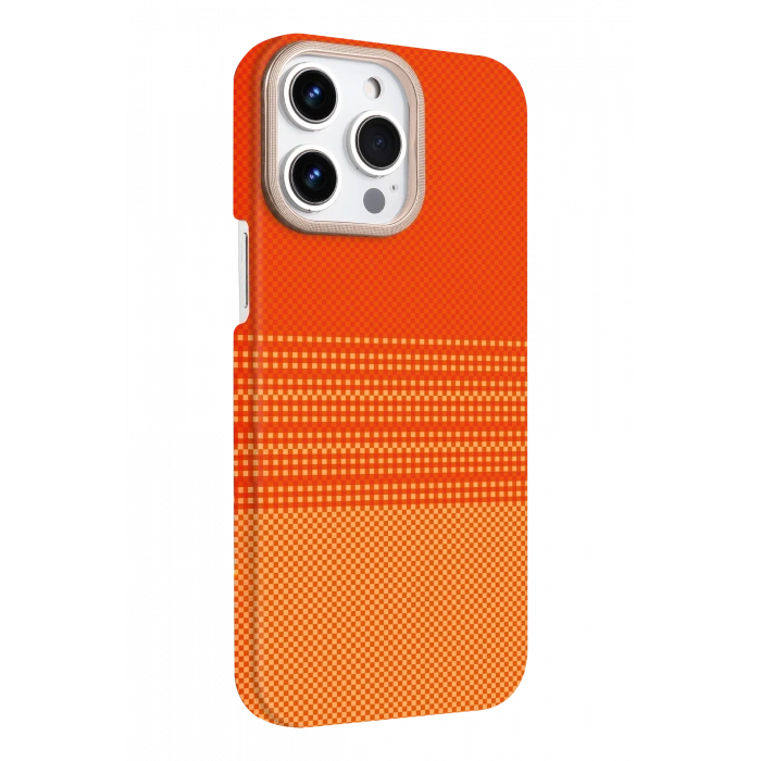 HarmonyAura Apple iPhone 15 Pro Max Vega Magsafe Kapak - Sarı