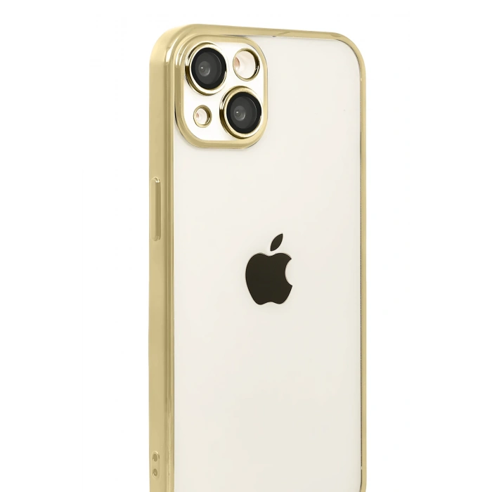 HarmonyAura Apple iPhone 15 Razer Lensli Silikon - Gold