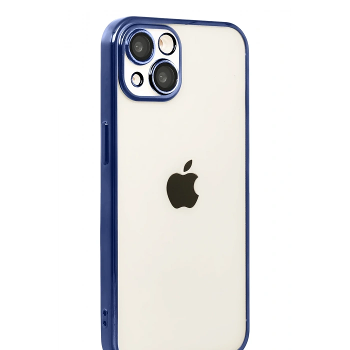 HarmonyAura Apple iPhone 15 Razer Lensli Silikon - Lacivert