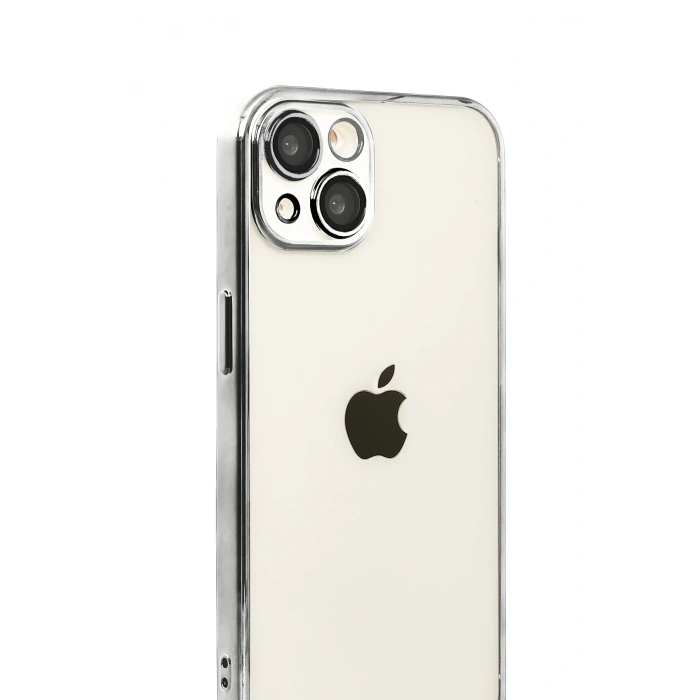 HarmonyAura Apple iPhone 15 Razer Lensli Silikon - Titan Gri