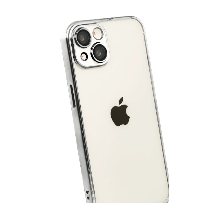 HarmonyAura Apple iPhone 15 Razer Lensli Silikon - Titan Gri