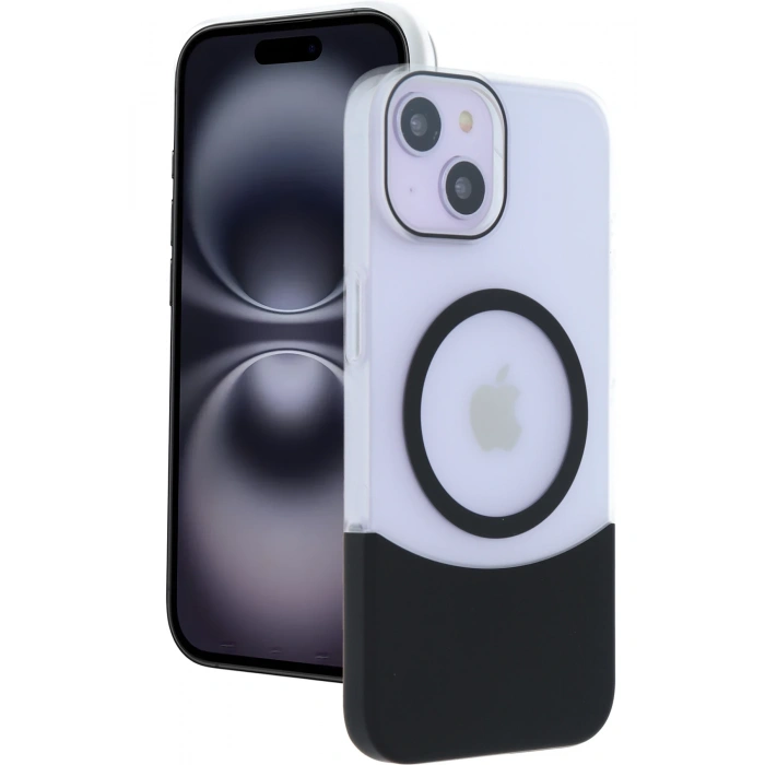 HarmonyAura Apple iPhone 15 Velar Magsafe Kapak - Siyah