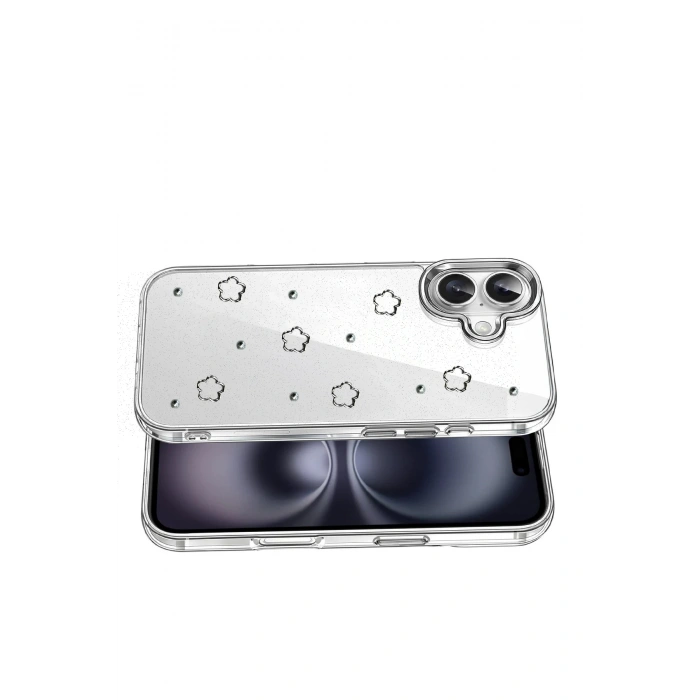 HarmonyAura Apple iPhone 16 Plus Fiyonk Desenli Kapak - Desen 2