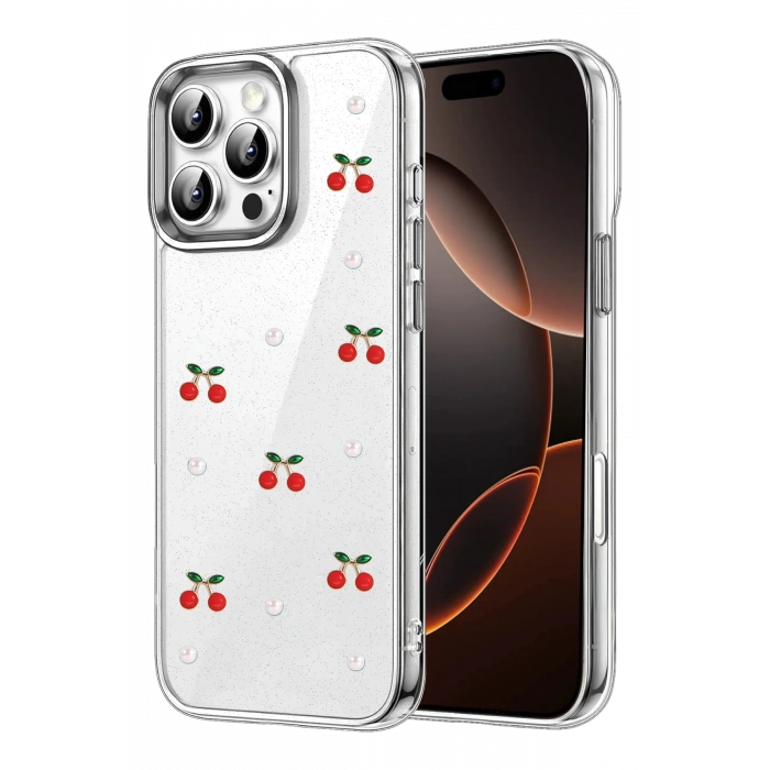 HarmonyAura Apple iPhone 16 Pro Max Fiyonk Desenli Kapak - Desen 9