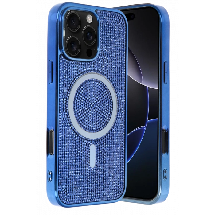 HarmonyAura Apple iPhone 16 Pro Max Helen Magsafe Kapak - Lacivert