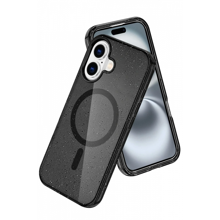 HarmonyAura Apple iPhone 16 Star Magsafe Kapak - Siyah