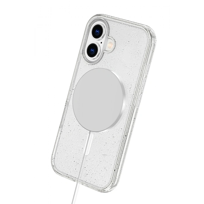 HarmonyAura Apple iPhone 16 Star Magsafe Kapak - Turuncu