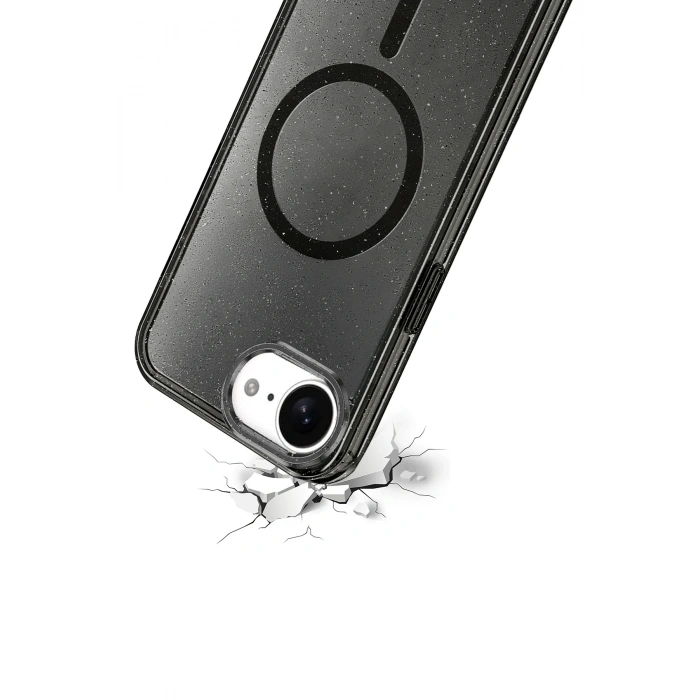 HarmonyAura Apple iPhone 16E Star Magsafe Kapak - Mor