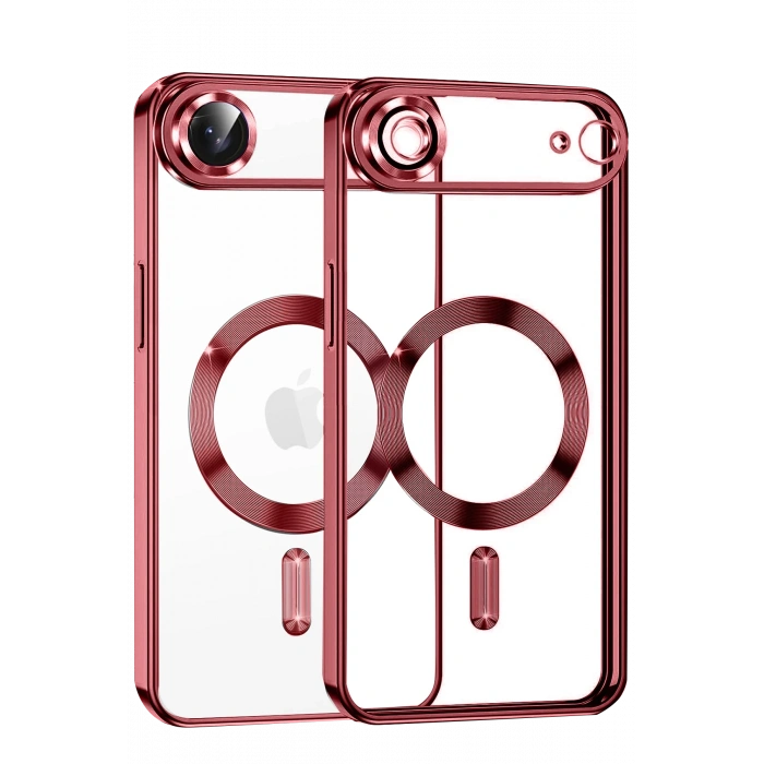 HarmonyAura Apple iPhone 17 Air Kross Magneticsafe Kapak - Kırmızı