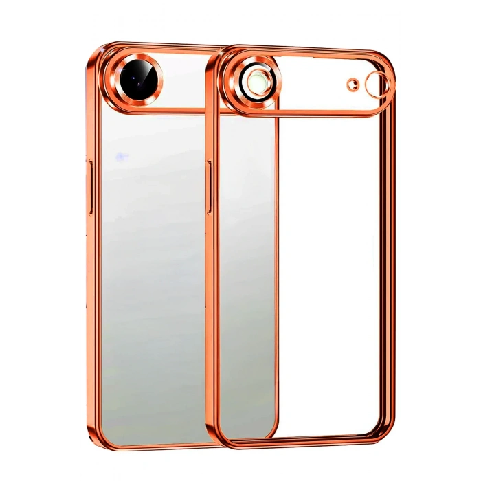 HarmonyAura Apple iPhone 17 Air Razer Lensli Silikon - Turuncu