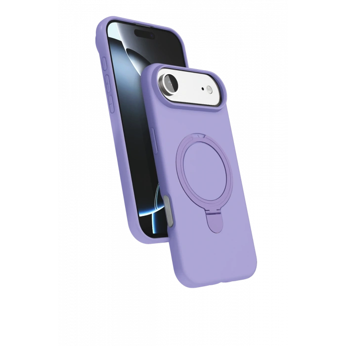 HarmonyAura Apple iPhone 17 Air Regal Magsafe Standlı Kapak - Lila