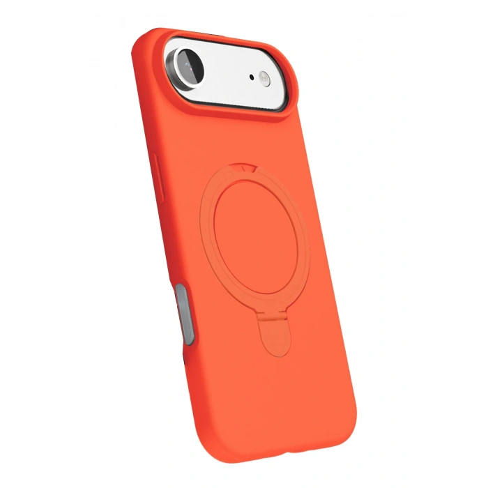 HarmonyAura Apple iPhone 17 Air Regal Magsafe Standlı Kapak - Turuncu