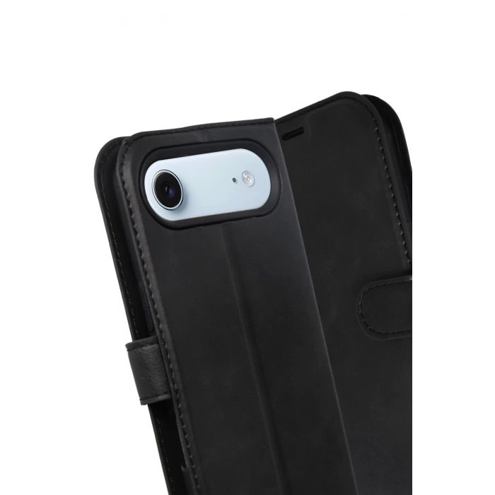 HarmonyAura Apple iPhone 17 Air Trend S Plus Kapaklı Kılıf - Siyah