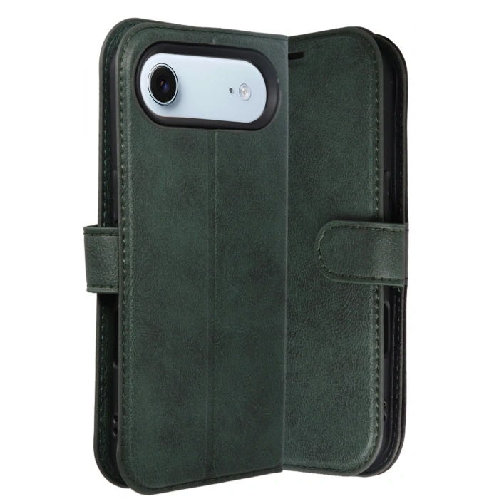 HarmonyAura Apple iPhone 17 Air Trend S Plus Kapaklı Kılıf - Yeşil