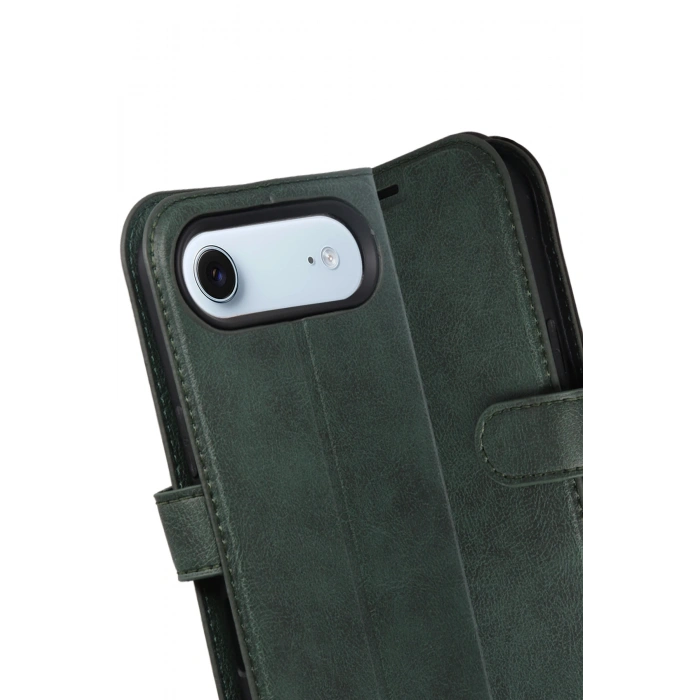 HarmonyAura Apple iPhone 17 Air Trend S Plus Kapaklı Kılıf - Yeşil