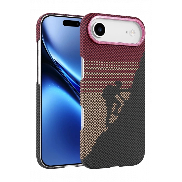 HarmonyAura Apple iPhone 17 Air Vega Magsafe Kapak - Kırmızı