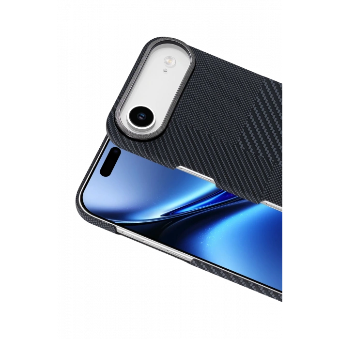 HarmonyAura Apple iPhone 17 Air Vega Magsafe Kapak - Siyah