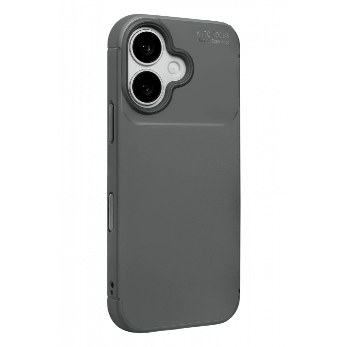 HarmonyAura Apple iPhone 17 Auto Focus Karbon Kapak - Gri