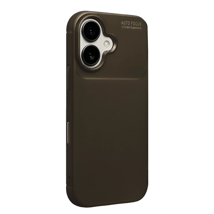 HarmonyAura Apple iPhone 17 Auto Focus Karbon Kapak - Kahverengi