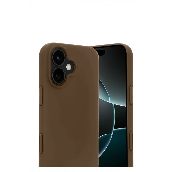 HarmonyAura Apple iPhone 17 First Silikon - Kahverengi