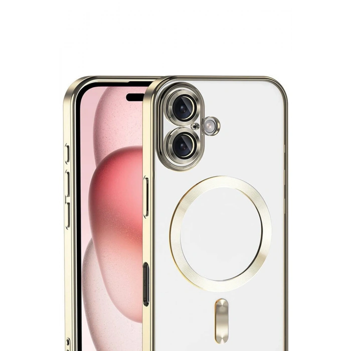 HarmonyAura Apple iPhone 17 Kross Magneticsafe Kapak - Gold