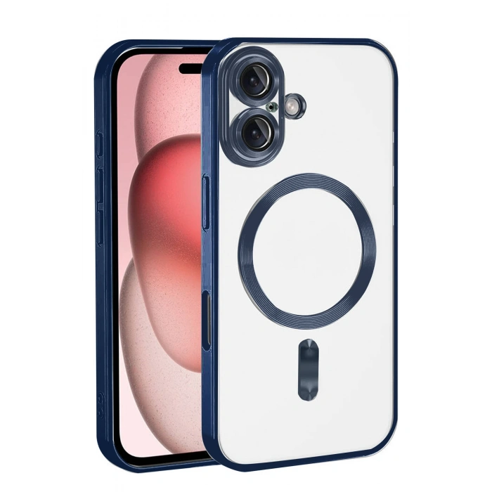 HarmonyAura Apple iPhone 17 Kross Magneticsafe Kapak - Lacivert