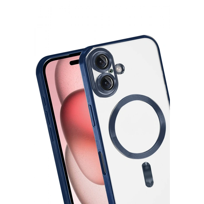 HarmonyAura Apple iPhone 17 Kross Magneticsafe Kapak - Lacivert