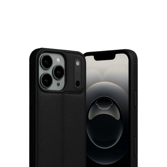 HarmonyAura Apple iPhone 17 Pro Max Auto Focus Kapak - Siyah