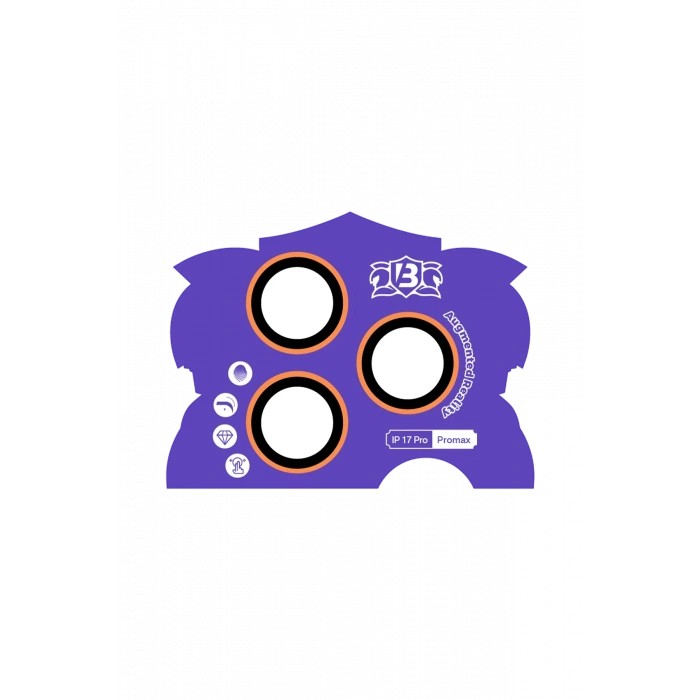 HarmonyAura Apple iPhone 17 Pro Max Bilvis Titan Kamera Lens - Turuncu