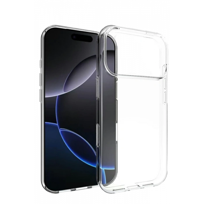 HarmonyAura Apple iPhone 17 Pro Max Lüx Şeffaf Silikon - Şeffaf