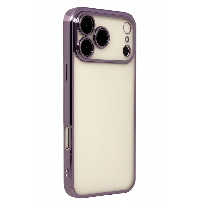 HarmonyAura Apple iPhone 17 Pro Max Razer Lensli Silikon - Mor