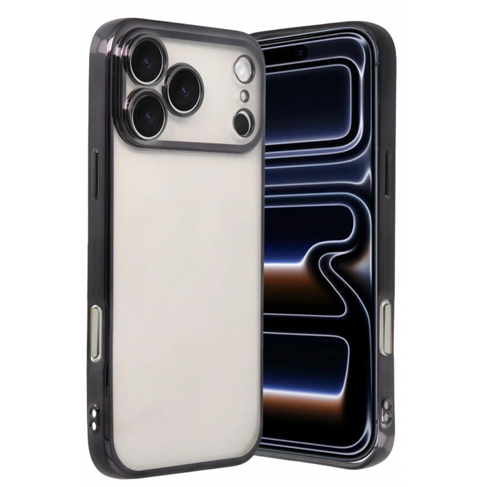 HarmonyAura Apple iPhone 17 Pro Max Razer Lensli Silikon - Siyah