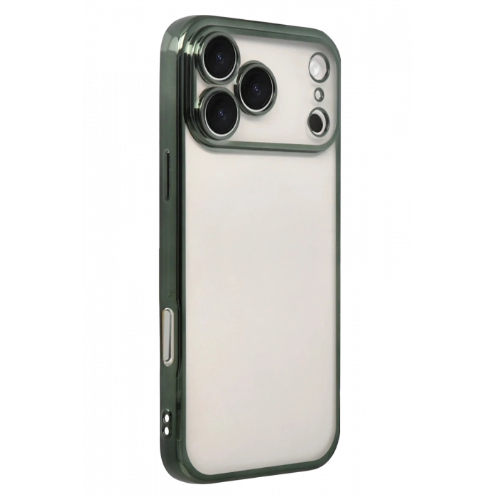 HarmonyAura Apple iPhone 17 Pro Max Razer Lensli Silikon - Yeşil