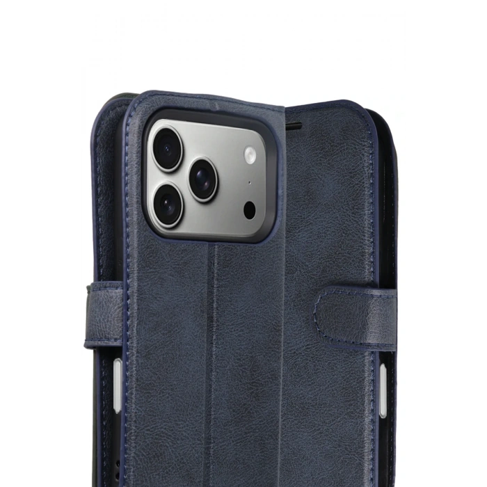 HarmonyAura Apple iPhone 17 Pro Max Trend S Plus Kapaklı Kılıf - Lacivert