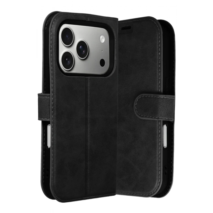 HarmonyAura Apple iPhone 17 Pro Max Trend S Plus Kapaklı Kılıf - Siyah