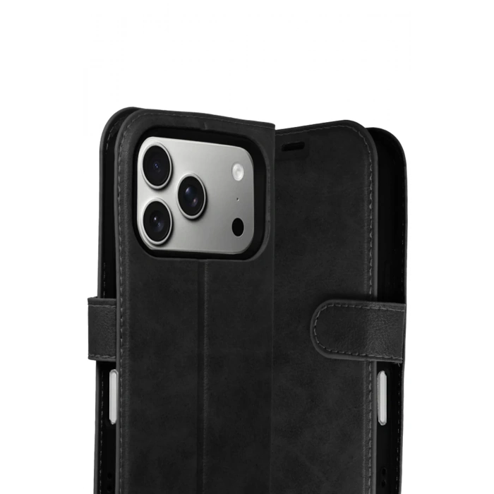 HarmonyAura Apple iPhone 17 Pro Max Trend S Plus Kapaklı Kılıf - Siyah