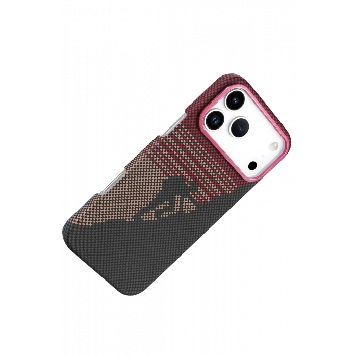 HarmonyAura Apple iPhone 17 Pro Max Vega Magsafe Kapak - Kırmızı