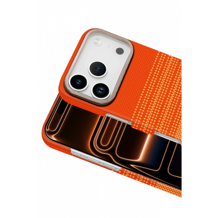 HarmonyAura Apple iPhone 17 Pro Max Vega Magsafe Kapak - Sarı