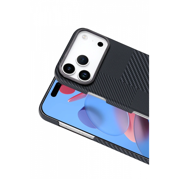 HarmonyAura Apple iPhone 17 Pro Max Vega Magsafe Kapak - Siyah