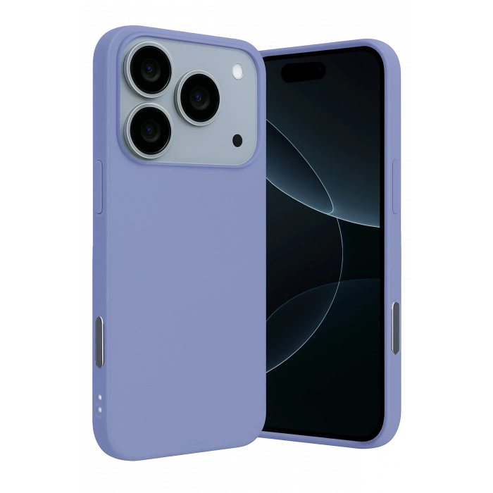 HarmonyAura Apple iPhone 17 Pro Nano içi Kadife Silikon - Lila