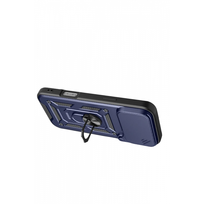 HarmonyAura Apple iPhone 17 Pro Pars Lens Yüzüklü Silikon - Lacivert