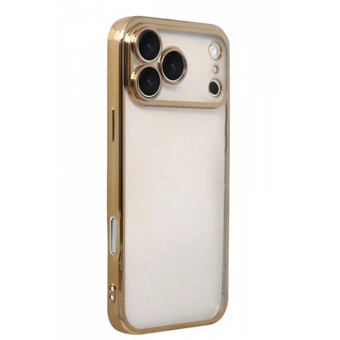 HarmonyAura Apple iPhone 17 Pro Razer Lensli Silikon - Gold