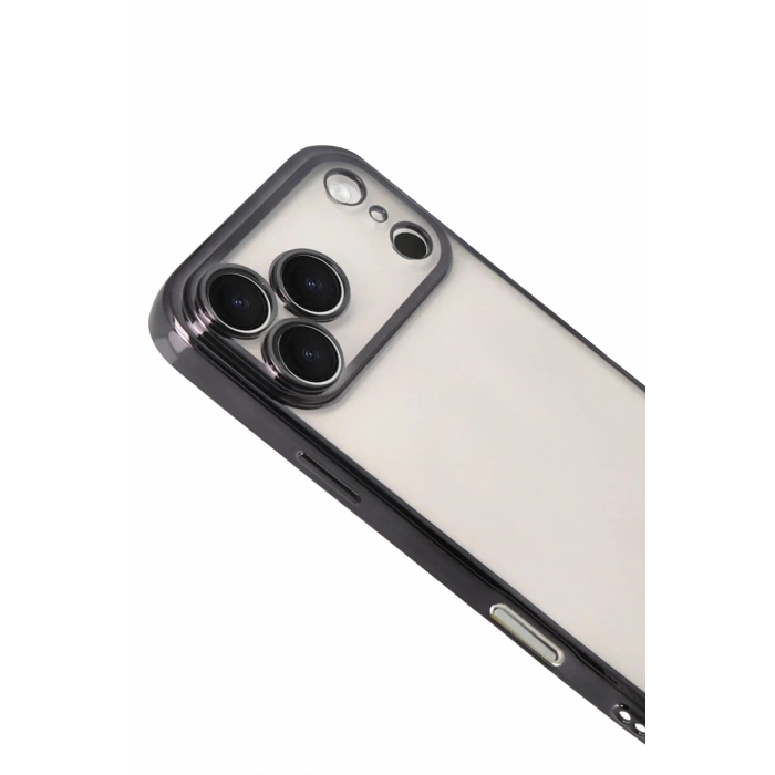 HarmonyAura Apple iPhone 17 Pro Razer Lensli Silikon - Siyah