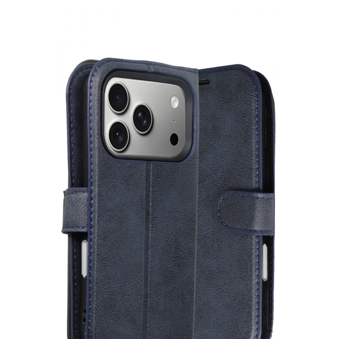 HarmonyAura Apple iPhone 17 Pro Trend S Plus Kapaklı Kılıf - Lacivert