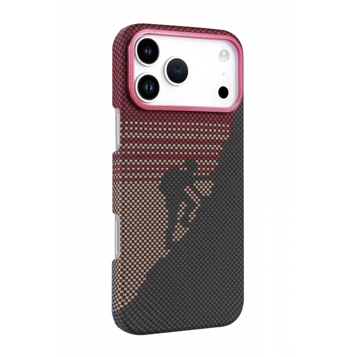 HarmonyAura Apple iPhone 17 Pro Vega Magsafe Kapak - Kırmızı