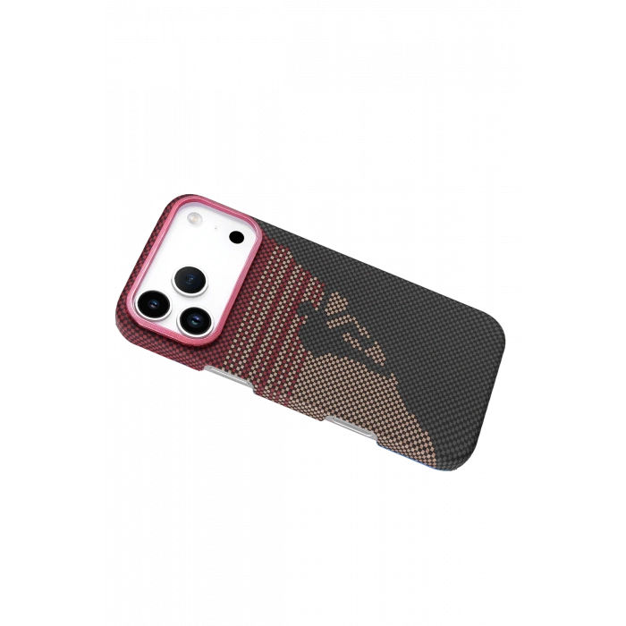 HarmonyAura Apple iPhone 17 Pro Vega Magsafe Kapak - Kırmızı