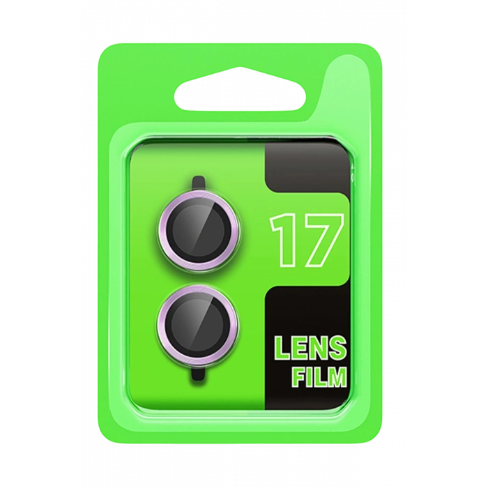 HarmonyAura Apple iPhone 17 Raze Metal Kamera Lens - Açık Mor