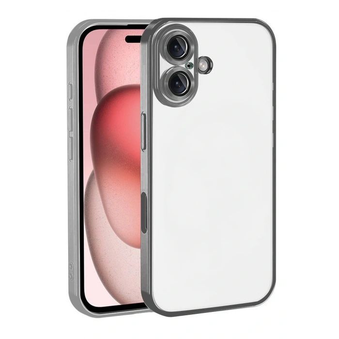 HarmonyAura Apple iPhone 17 Razer Lensli Silikon - Titan Gri