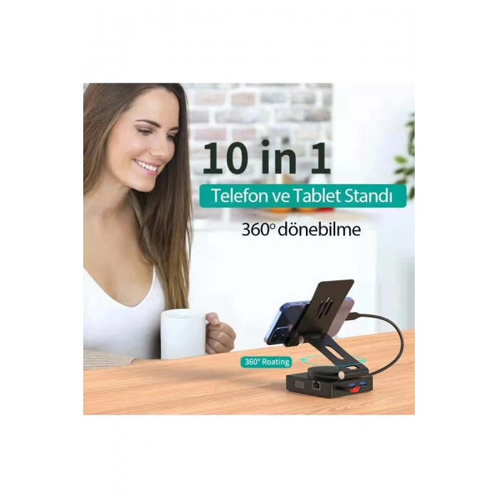 HarmonyAura  Dönüştürücü 10in1 Hub 116 - Gri