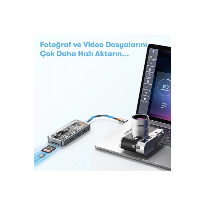 HarmonyAura  Dönüştürücü 10in1 Hub Sw10v - Gri